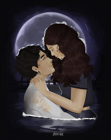 Fanart | Personagens de Livro - A Maldição do Mar por Shea Ernshaw