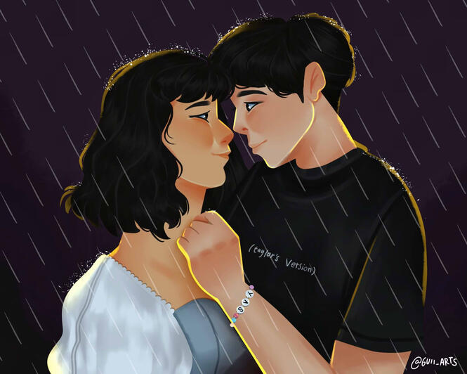 Ilustração de arte brinde para livro | Não é uma História de Amor - por Bruna Lobato