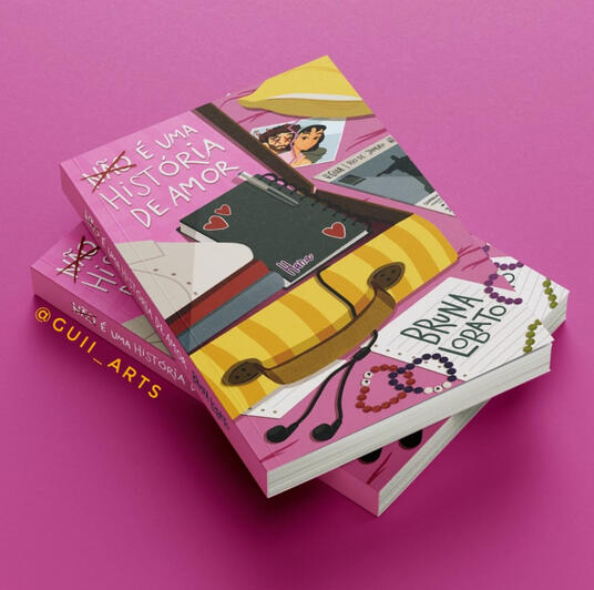 Capa de Livro | Não é uma História de Amor - por Bruna Lobato Capa de Livro | Não é uma História de Amor - por Bruna Lobato